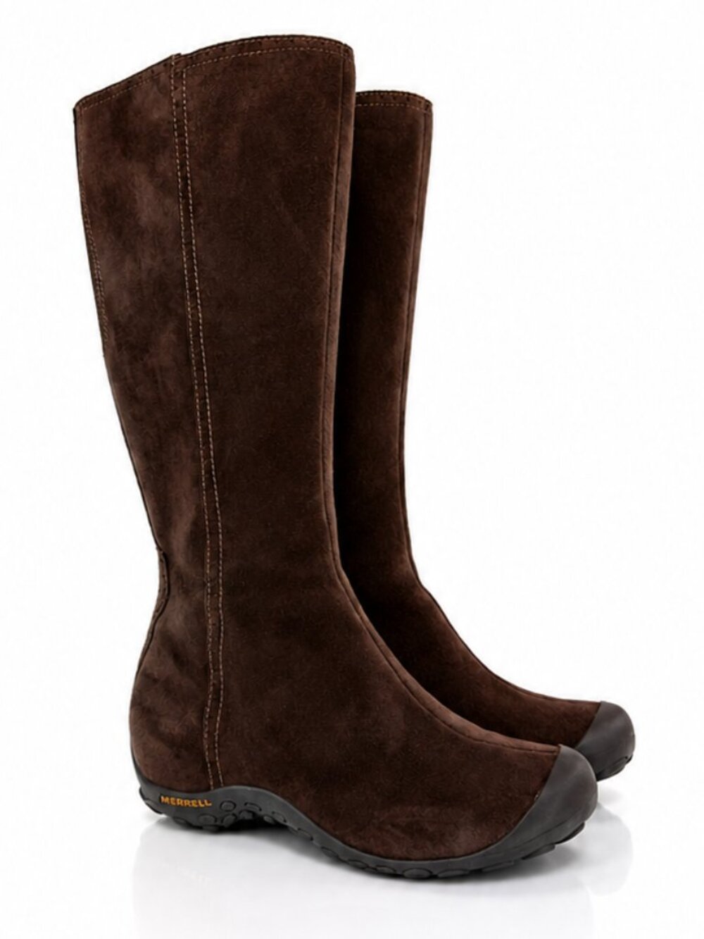 MERRELL Plaza Peak Suede Leather Tall Boots Espresso Brown 10